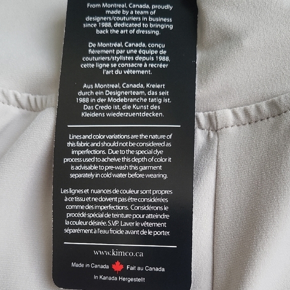 KIM&CO Cream Pants - Picture 2 of 4